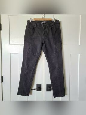 Black Moto Style Skinny Jeans